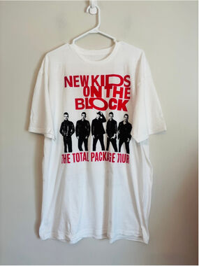 New Kids On The Block NKOTB The Total Package Tour Shirt Short ppSleeve Tee XL